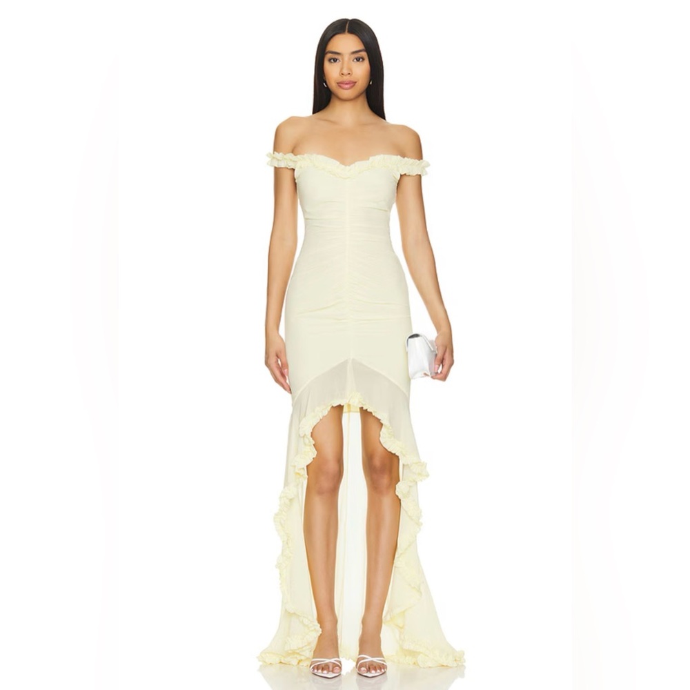 Majorelle Chandra Gown in Butter Yellow S